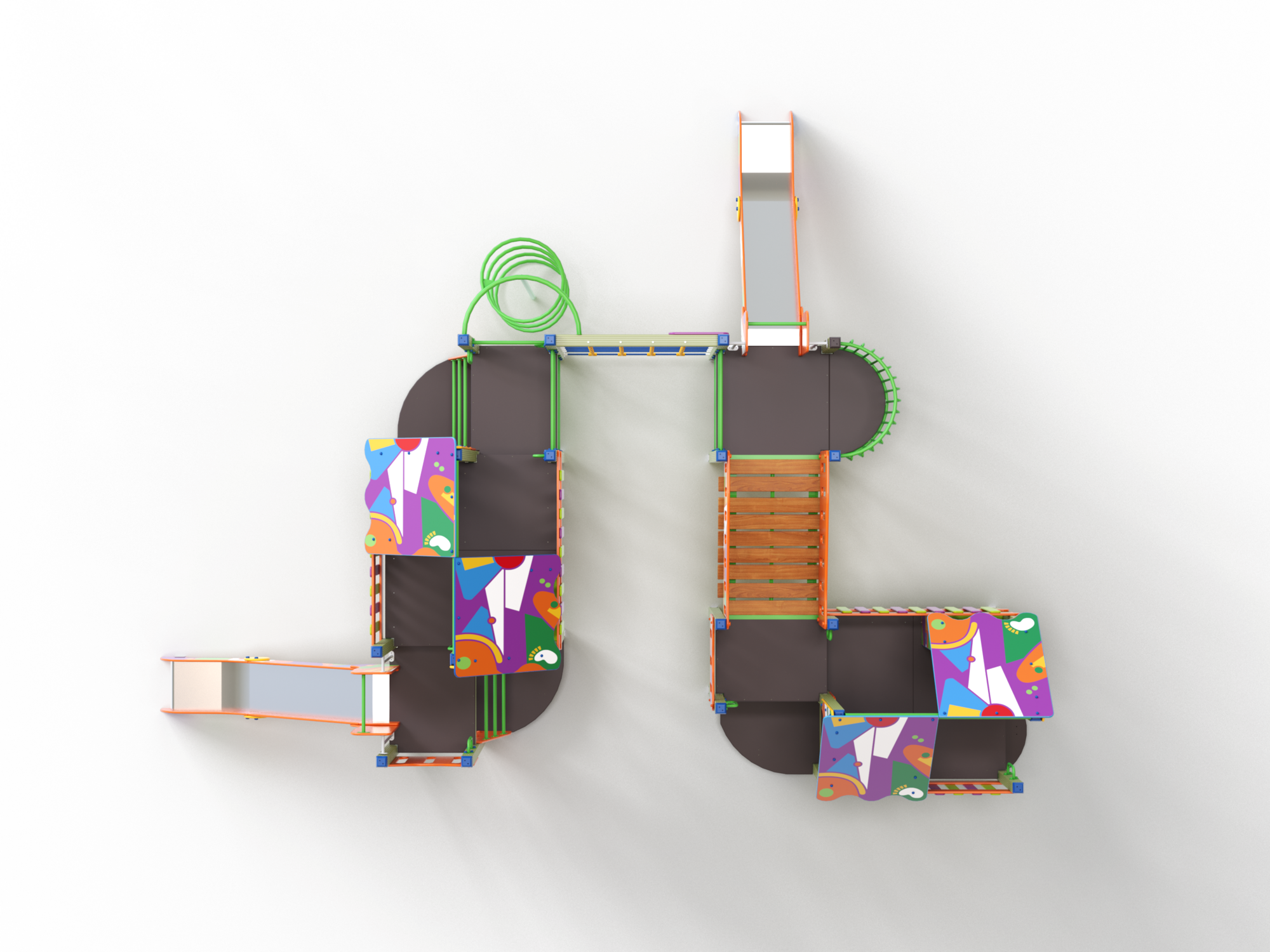 ДИК 9.164 Детский игровой комплекс Н=1200 мм граффити