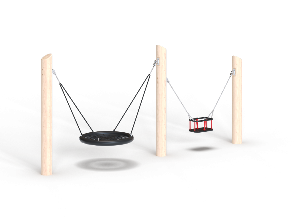 ДП 5.171-К Качели гнездо и люлька из бревен