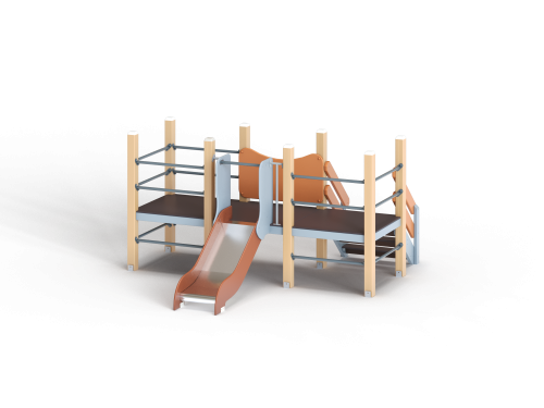 ДИО 5.022-ДПК Манеж с горкой Н=700мм