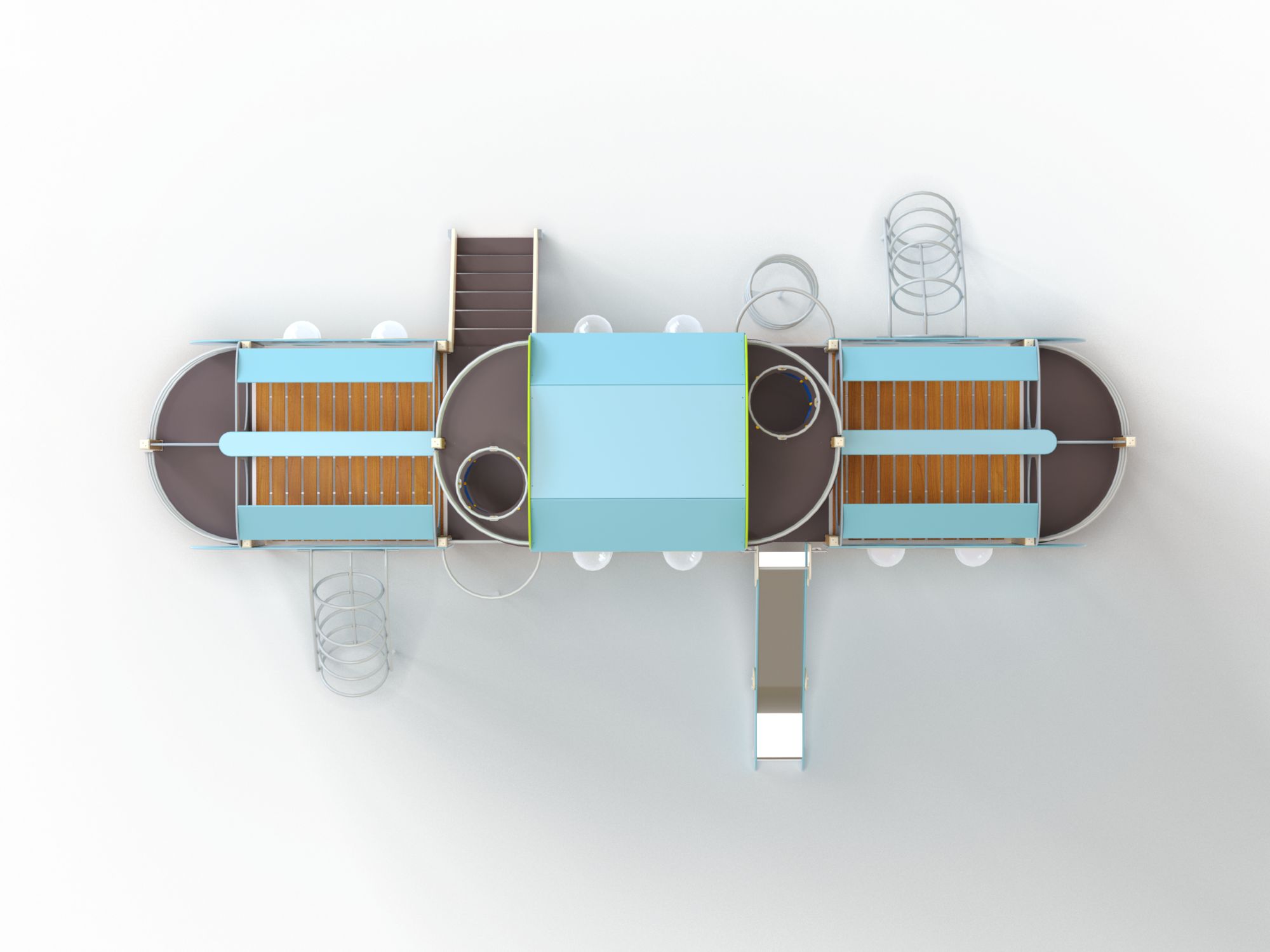 ДИК 9.24-ДЕРЕВО Детский игровой комплек Н=1200 мм, 2700 мм