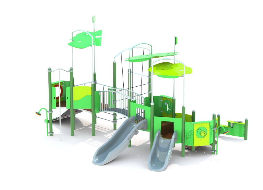 УК 7.211.11 Две башни с лазалками и горками