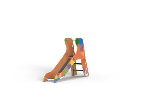 ДИО 5.0411 Горка с деревянными перилами  Графити H=900 