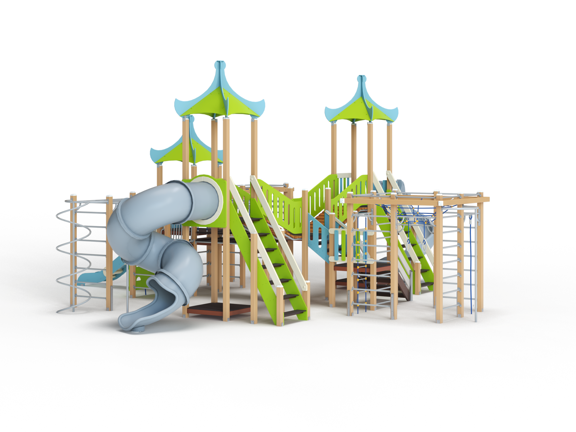 ДИК 5.053-ДПК Детский игровой комплекс Н=1500 мм, 1800 мм, 2000 мм