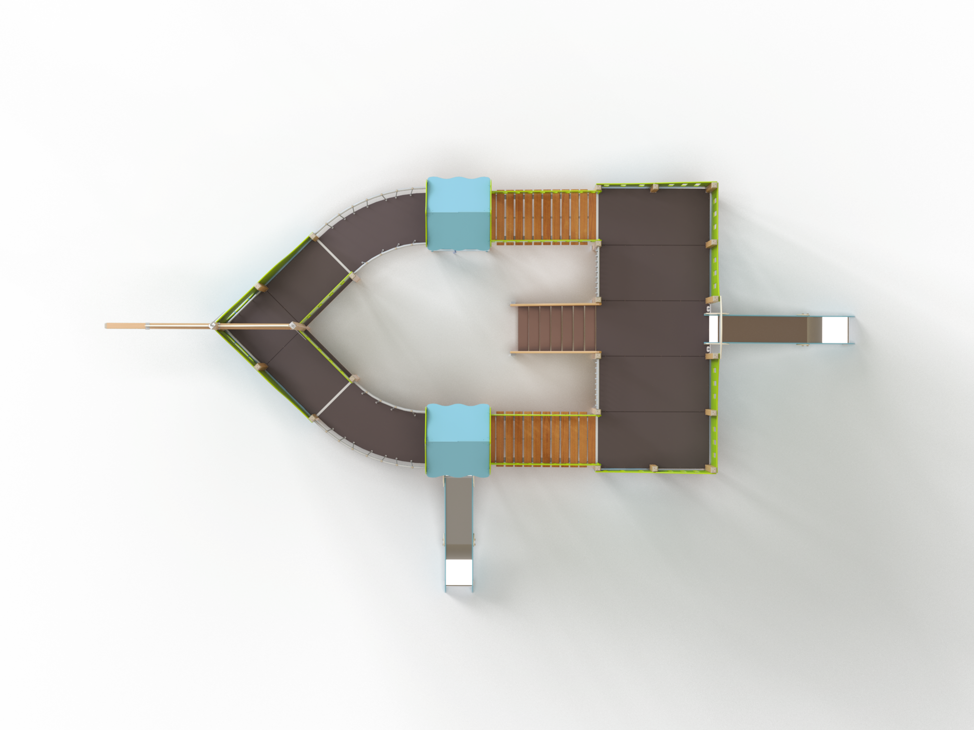 ДИК 7.082-ДЕРЕВО Детский игровой комплекс Н=1200 мм, 1500 мм