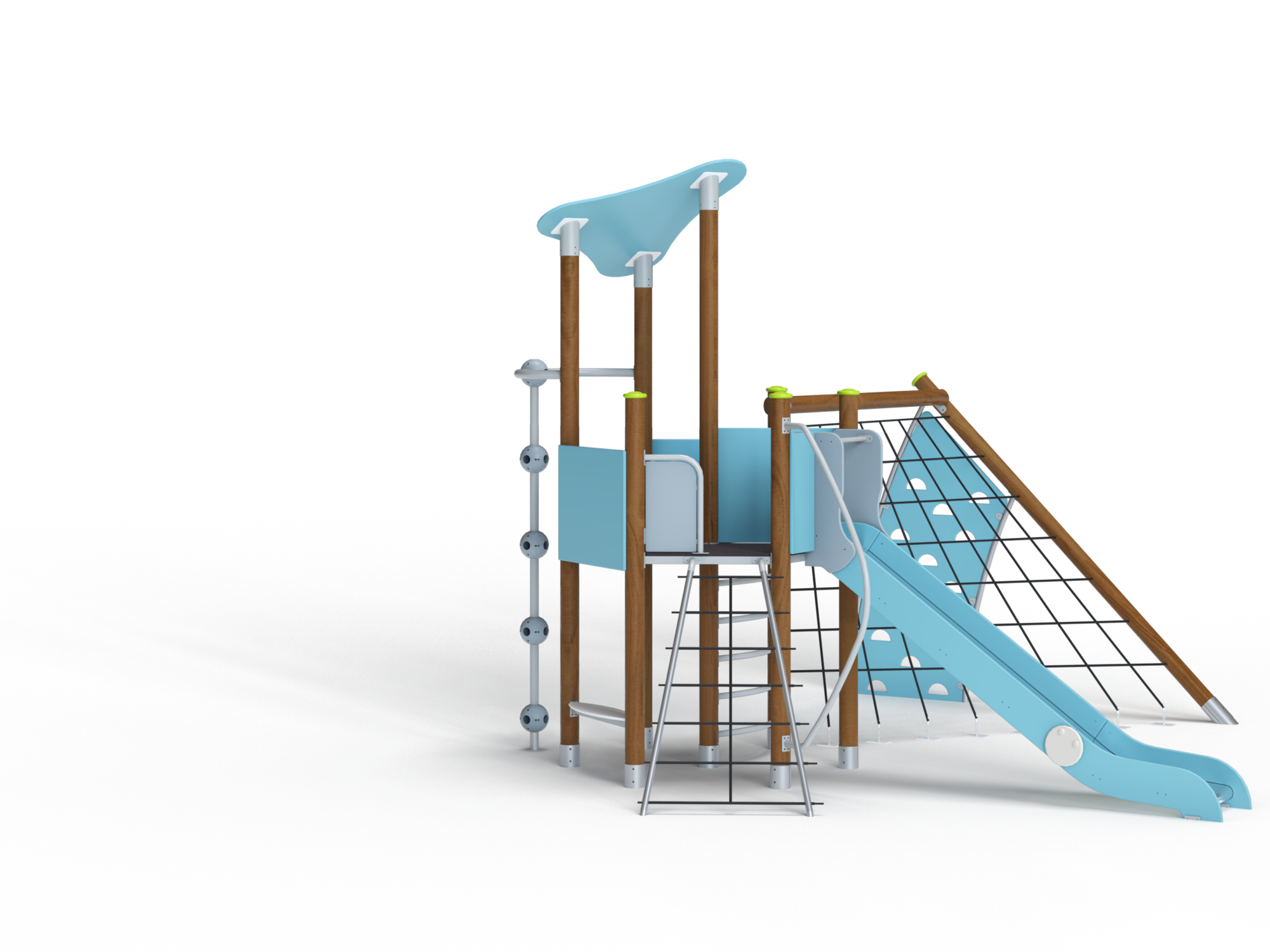 ДИК 2.14-К Детский игровой комплекс на круглых столбах Н=1500 мм 