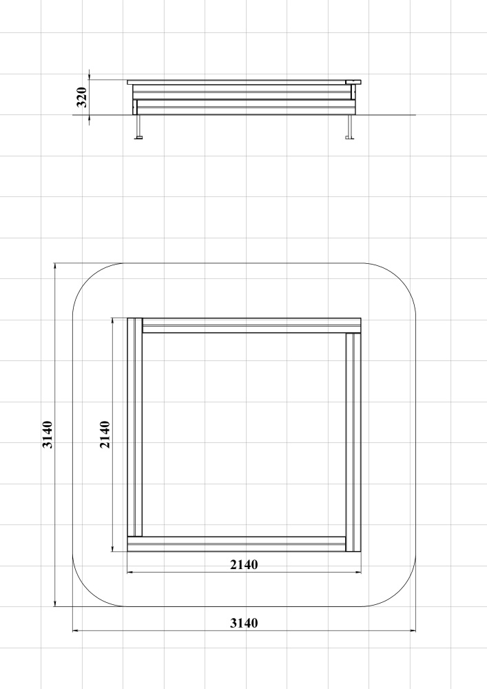 МФ 3.011 Песочница L=2000 мм
