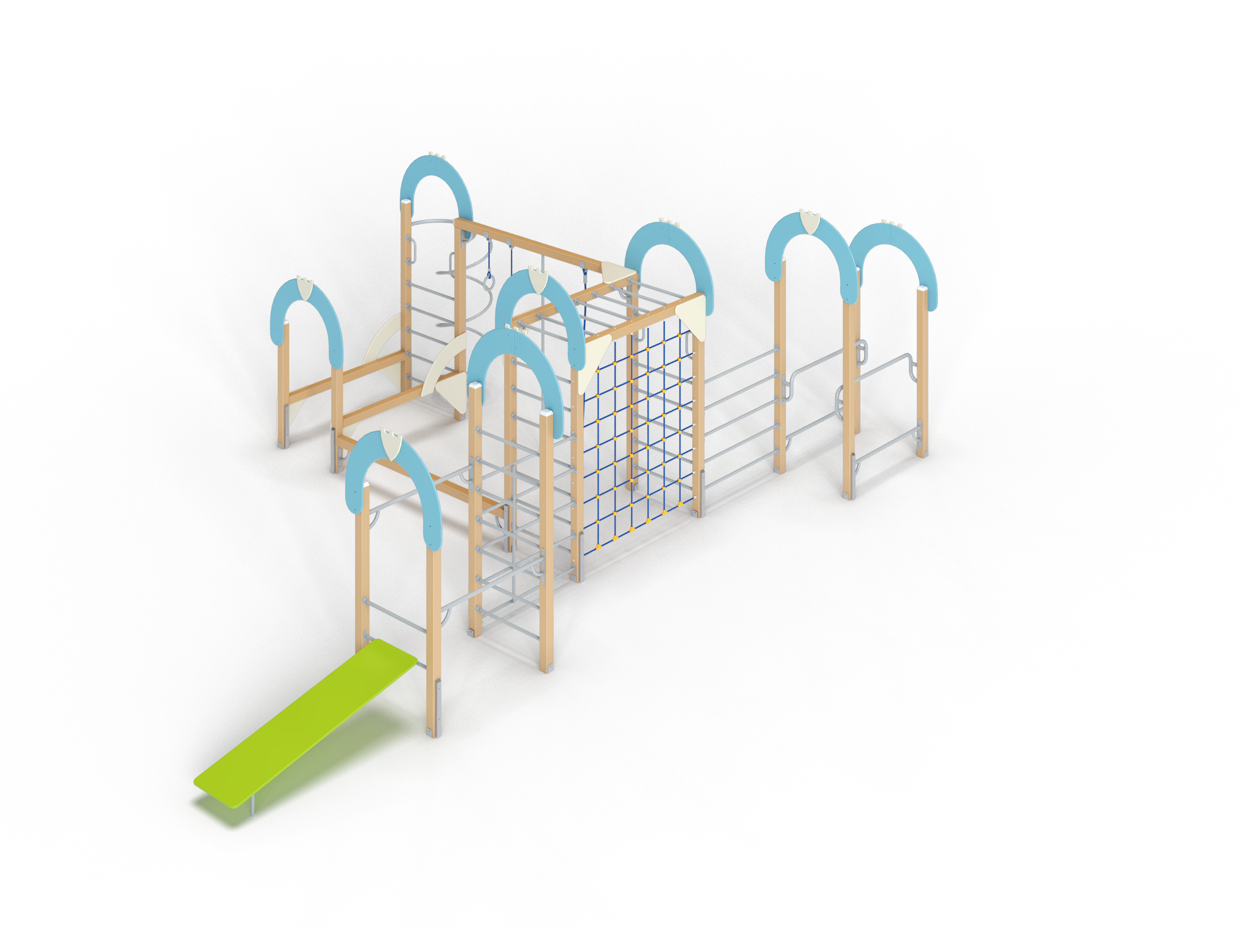 СО 1.63 Спортивный комплекс Рукоход с вертикальной сеткой 