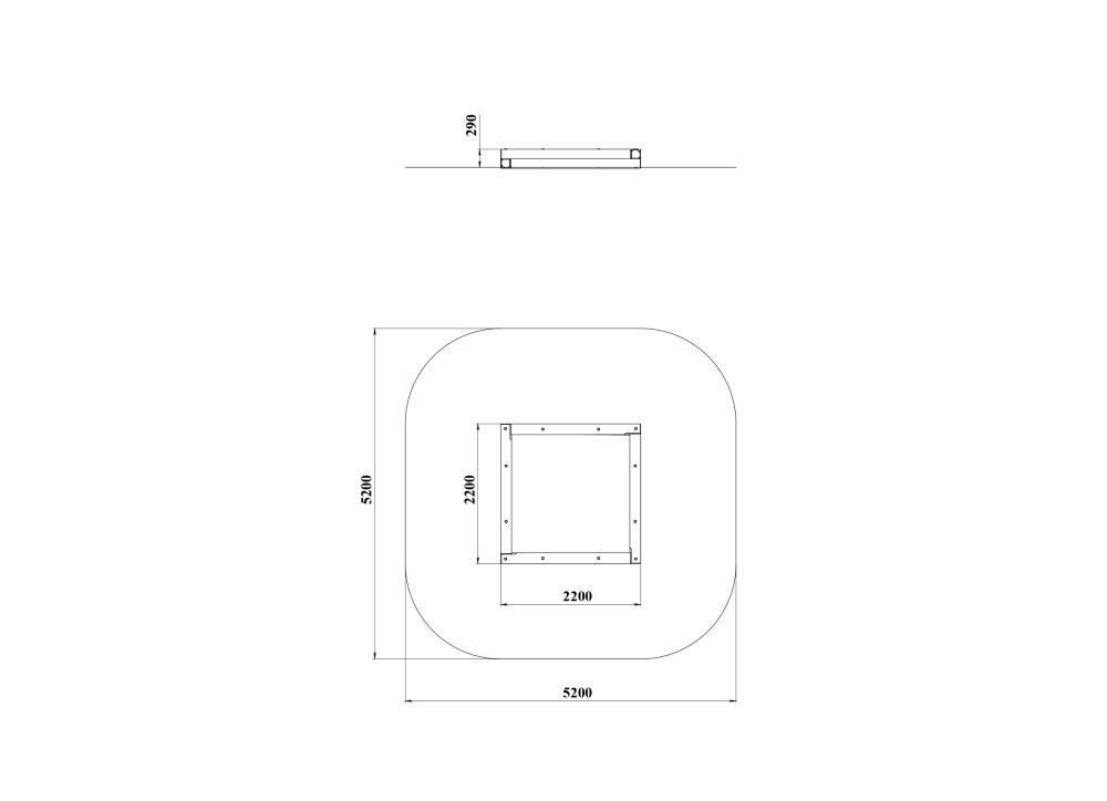 МФ 3.621 Сегмент песочницы 2.2 метра (1борт)