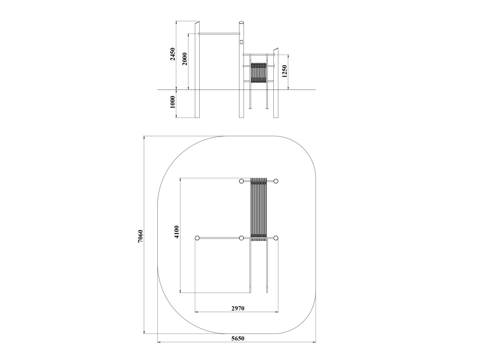 ДП 7.382 Комплекс универсальный на бревнах