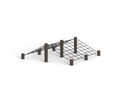 ДП 3.155 Комплекс мостики из сетки на бревнах