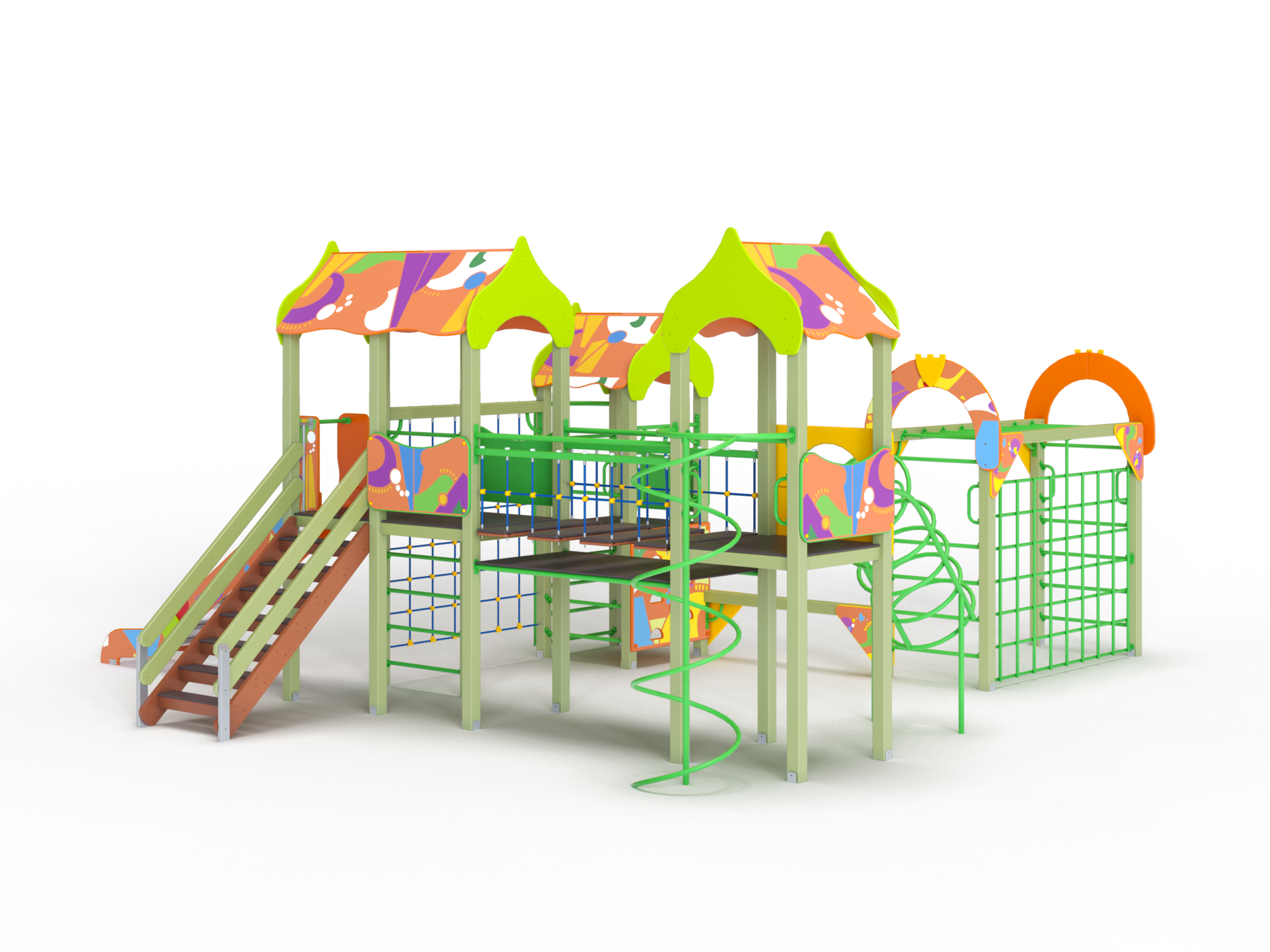 ДИК 3.181 Детский игровой комплекс Н=1500 мм граффити