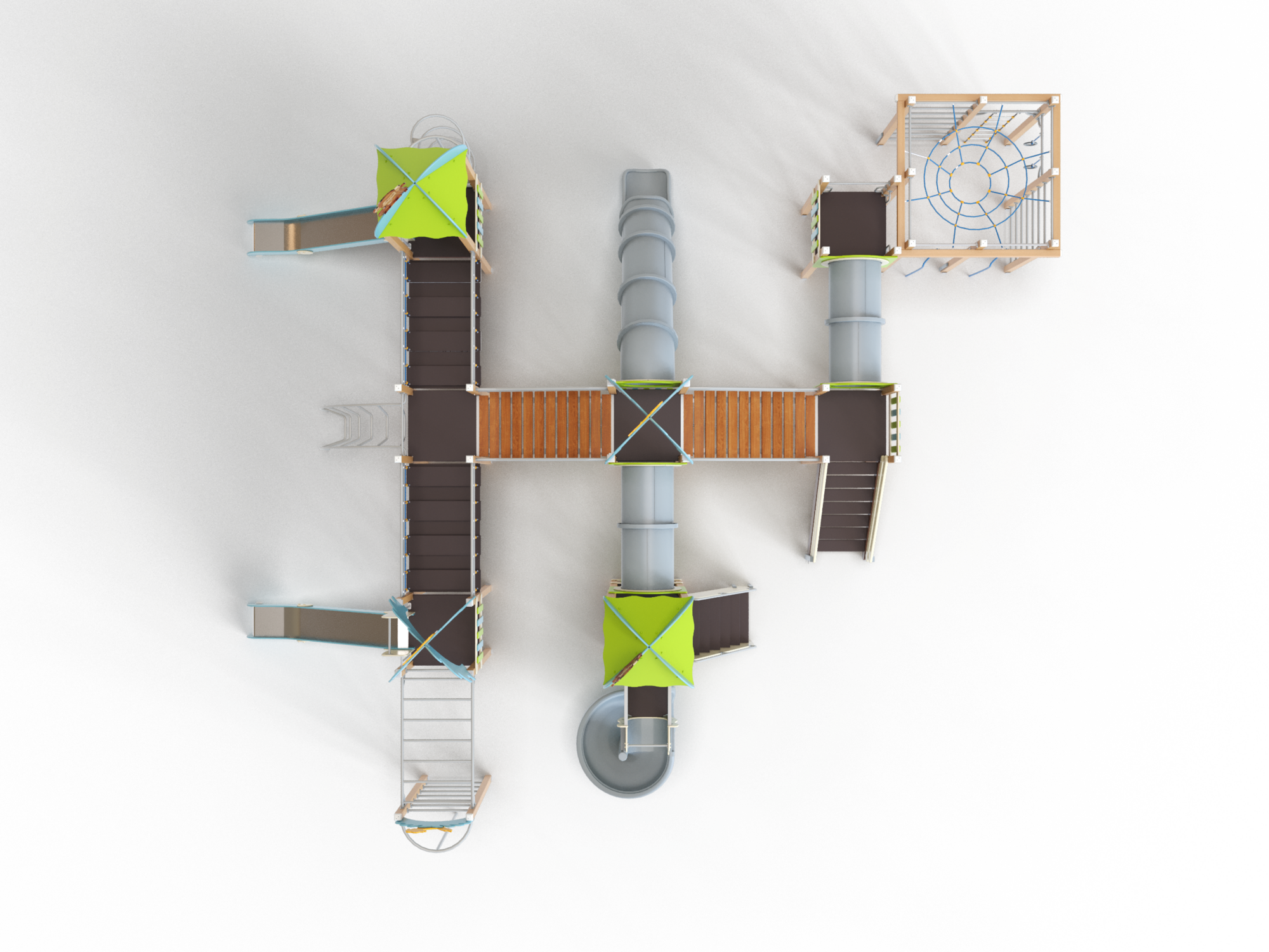ДИК 9.202-ДПК Детский игровой комплекс Н=1500 мм, 1800 мм