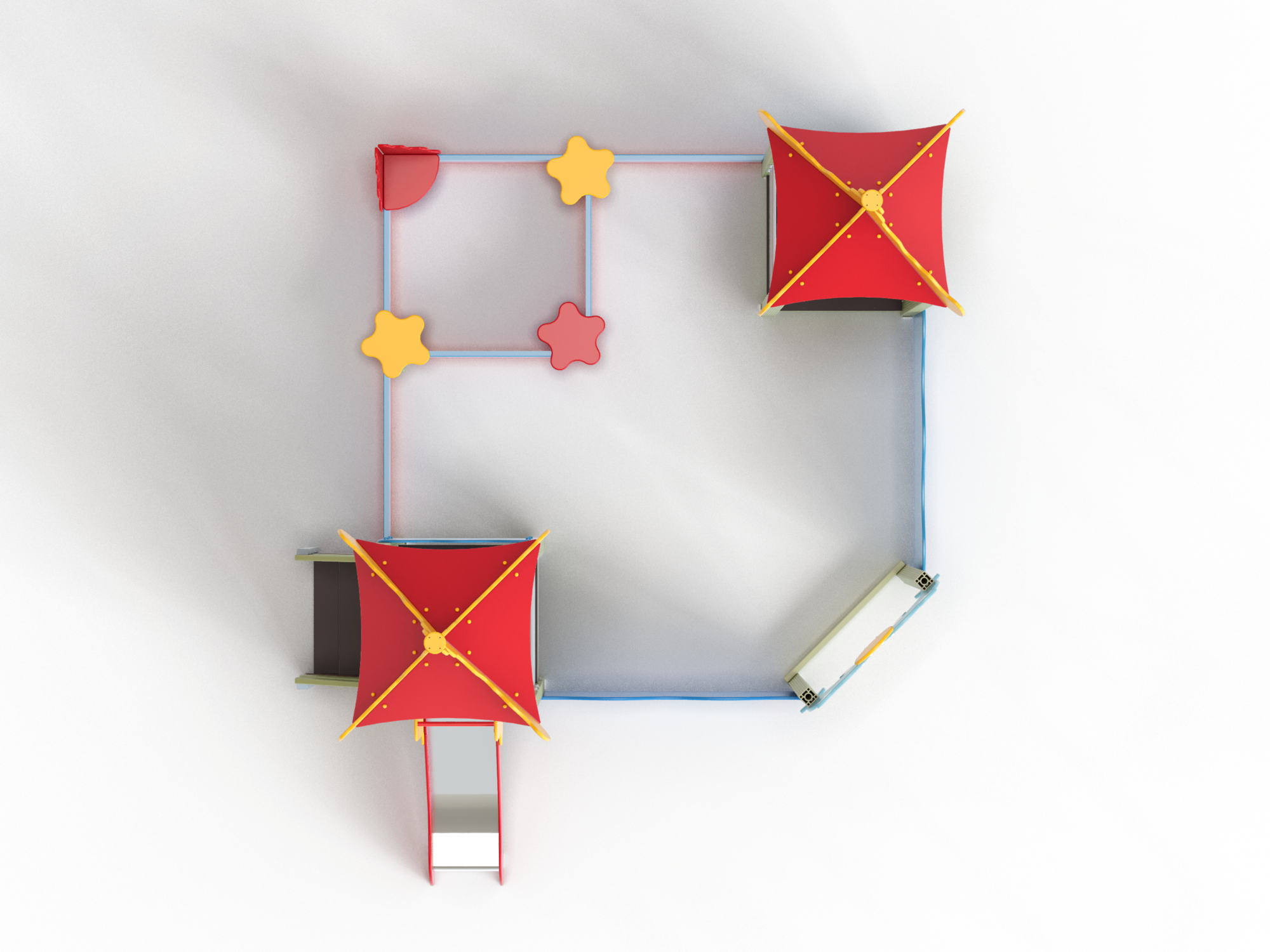 МФ 3.25 Песочный дворик с горкой H=700мм