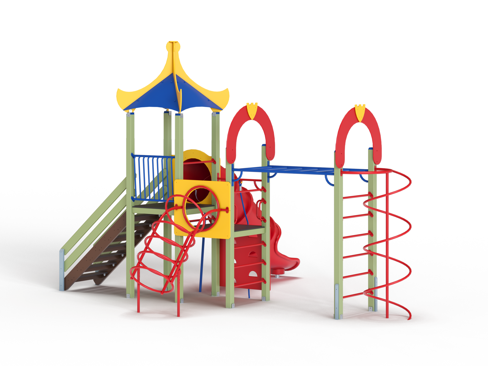 ДИК 1.253-ДЕРЕВО Детский игровой комплекс Н=1500