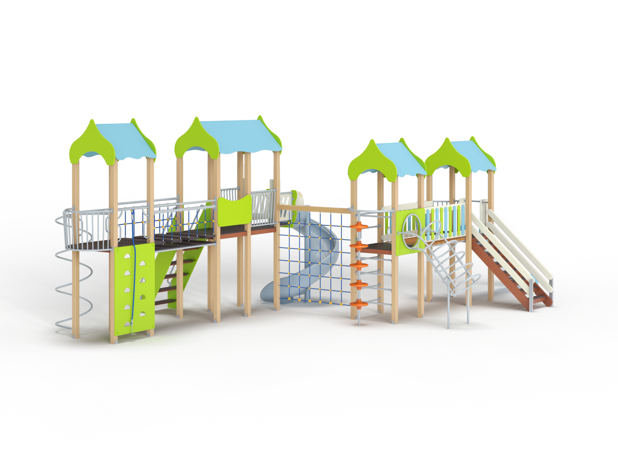 ДИК 4.125-ДПК Детский игровой комплекс Н=1500 мм,1800 мм