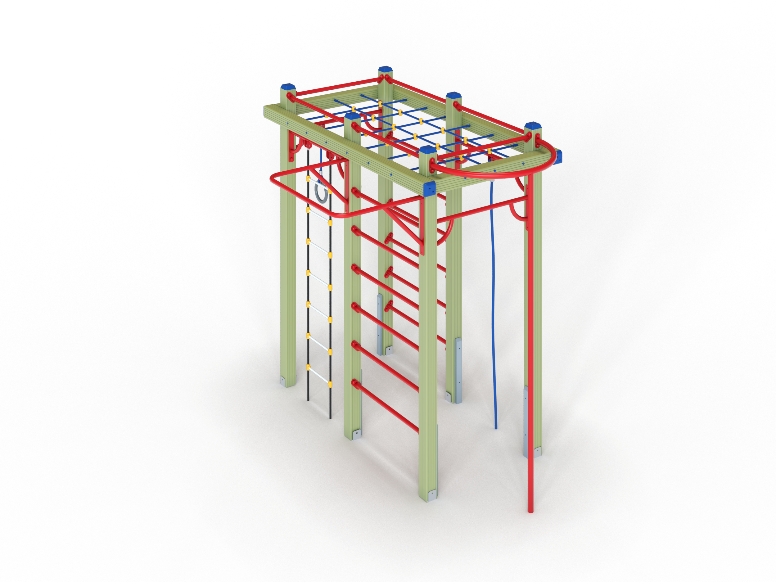 СО 1.30 Спортивный комплекс Шведская стенка с шестом 