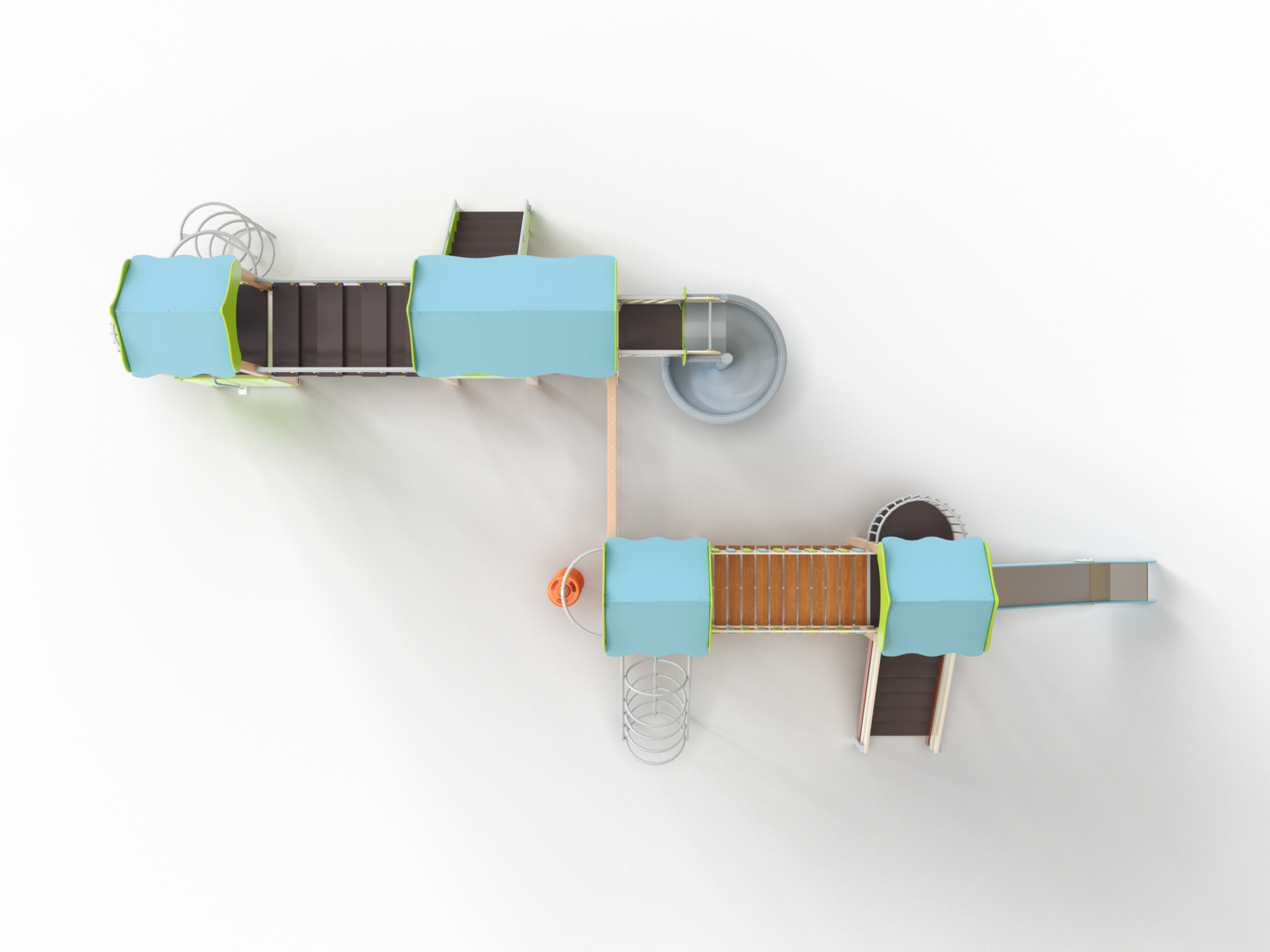 ДИК 4.125-ДПК Детский игровой комплекс Н=1500 мм,1800 мм