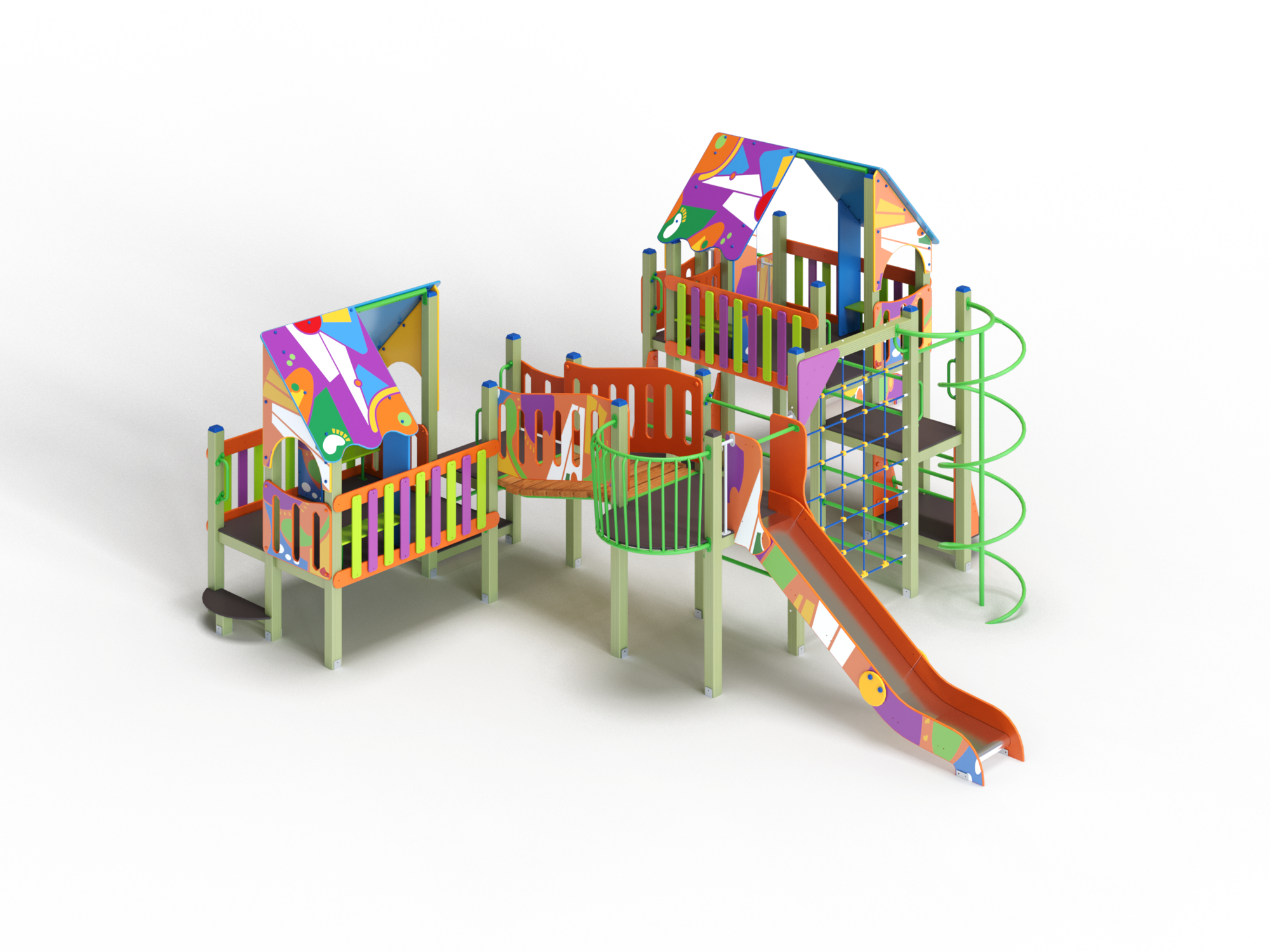 ДИК 9.164 Детский игровой комплекс Н=1200 мм граффити