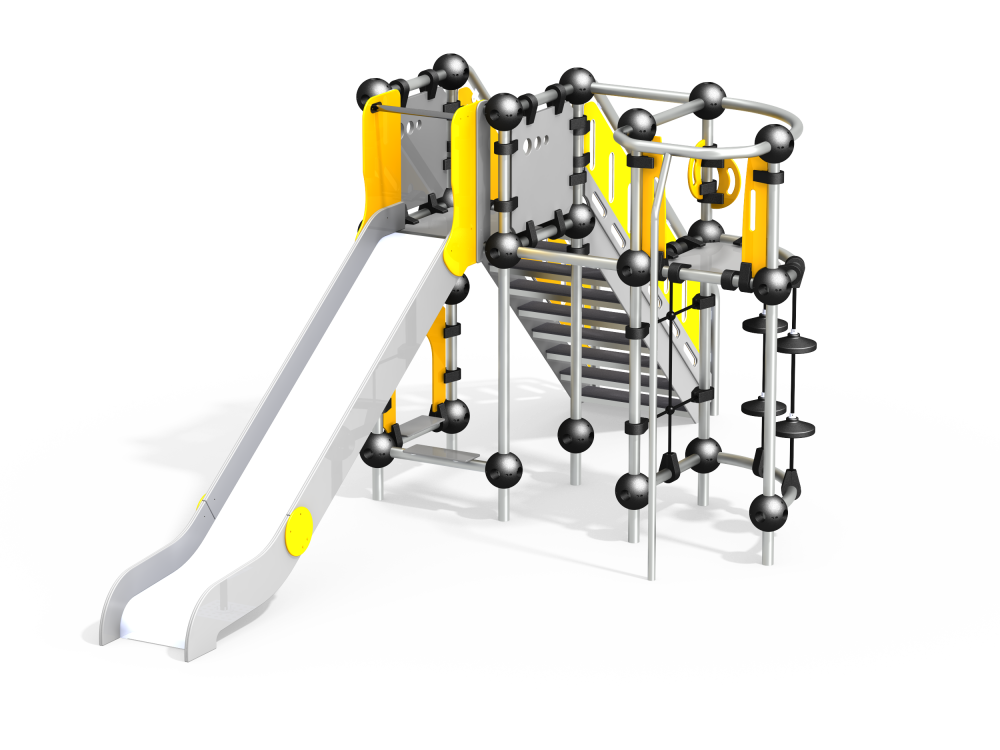 УК 7.512.11 Горка с вертикальной лазалкой цинк