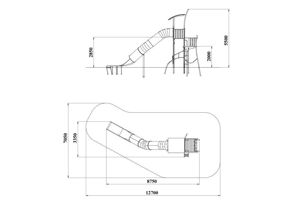 ДП 4.129 Башня с горкой и лазалками