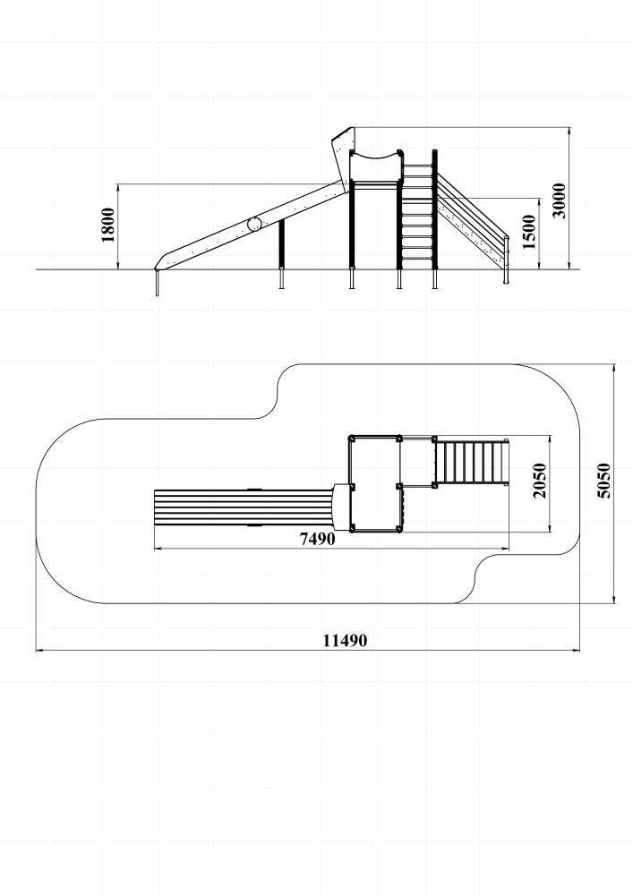 ДИО 5.16-ДПК Зимняя горка Н=1800 