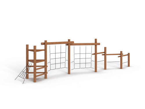 ДП 3.17-К Комлекс башня с двумя вертикальными препятствиями на бревнах