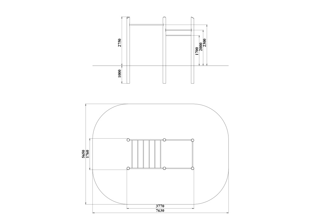 ДП 7.391 Комплекс универсальный на бревнах