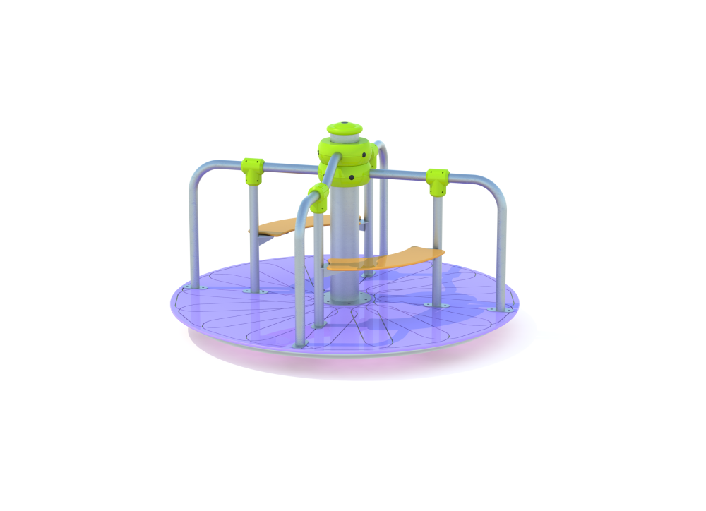 ДИО 2.38.01 Карусель с двумя сидениями нерж