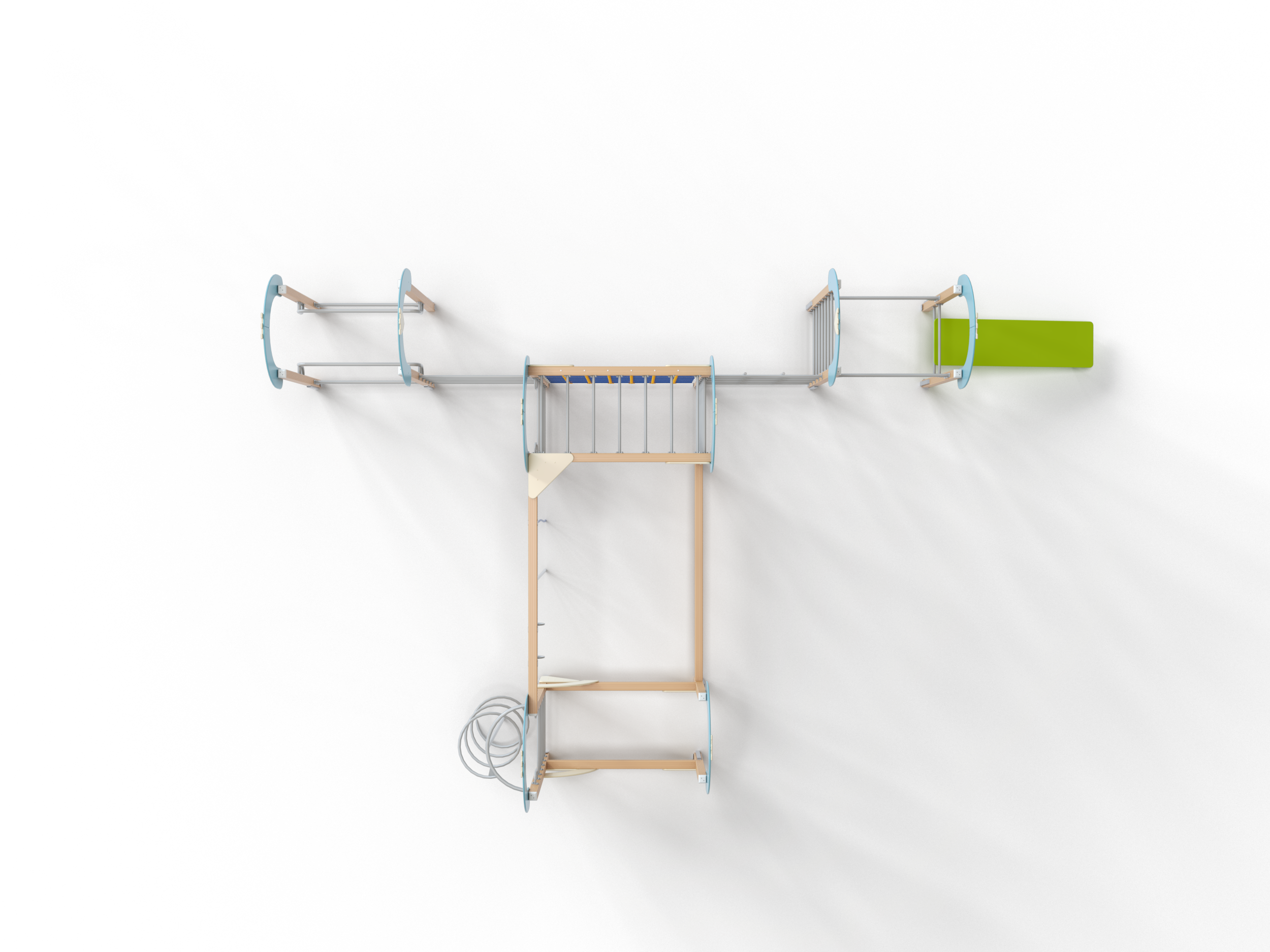 СО 1.63 Спортивный комплекс Рукоход с вертикальной сеткой 