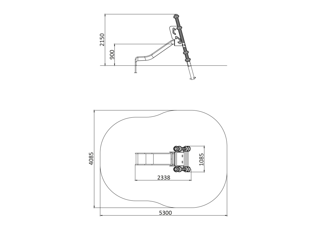 ДИО 5.50 Горка 900 нержавеющая