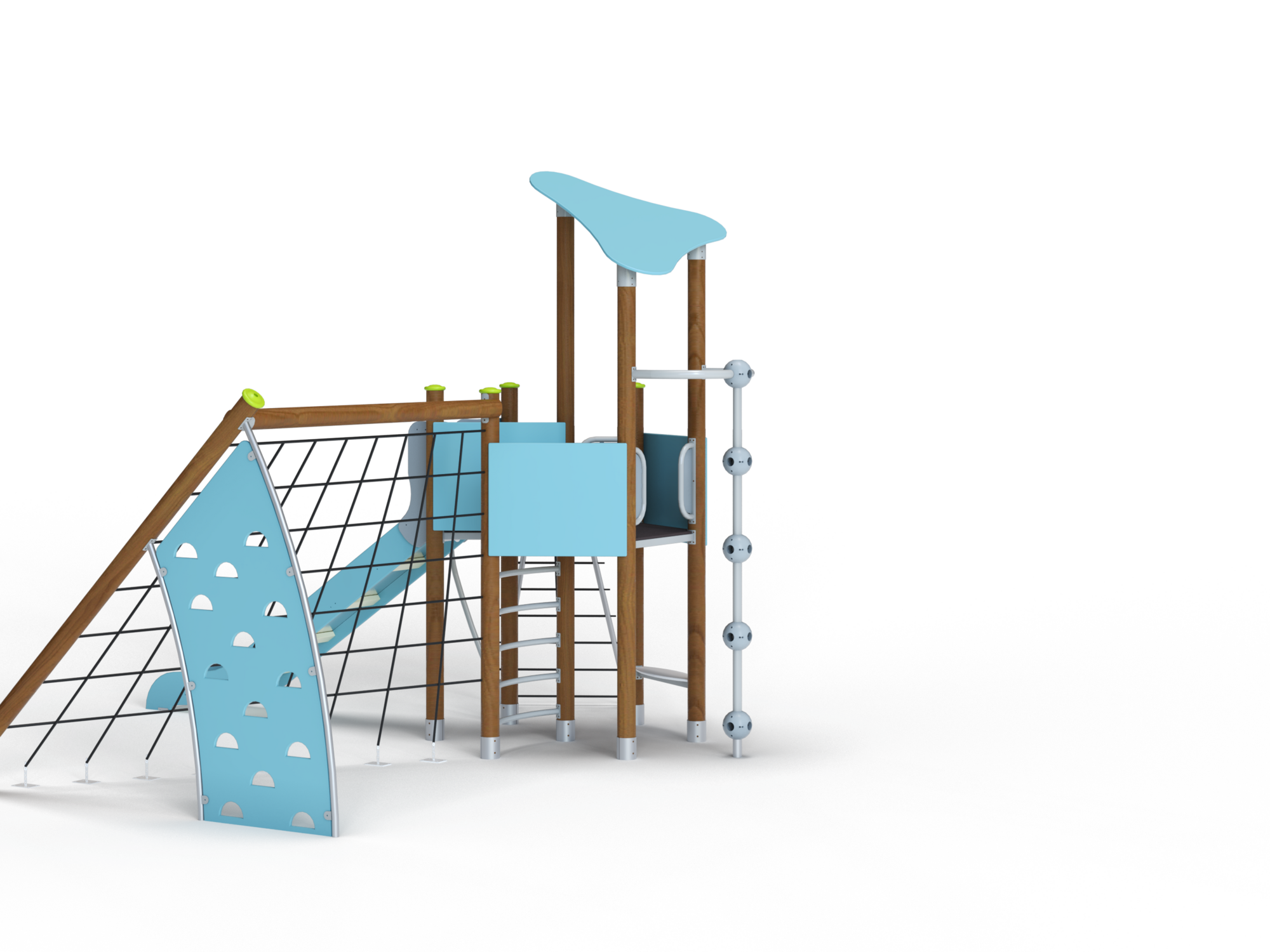 ДИК 2.14-К Детский игровой комплекс на круглых столбах Н=1500 мм 