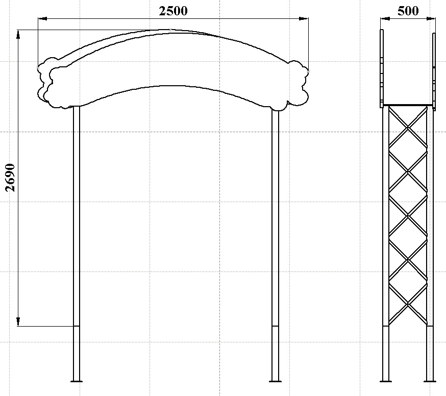 МФ 7.23 Входная арка с росписью