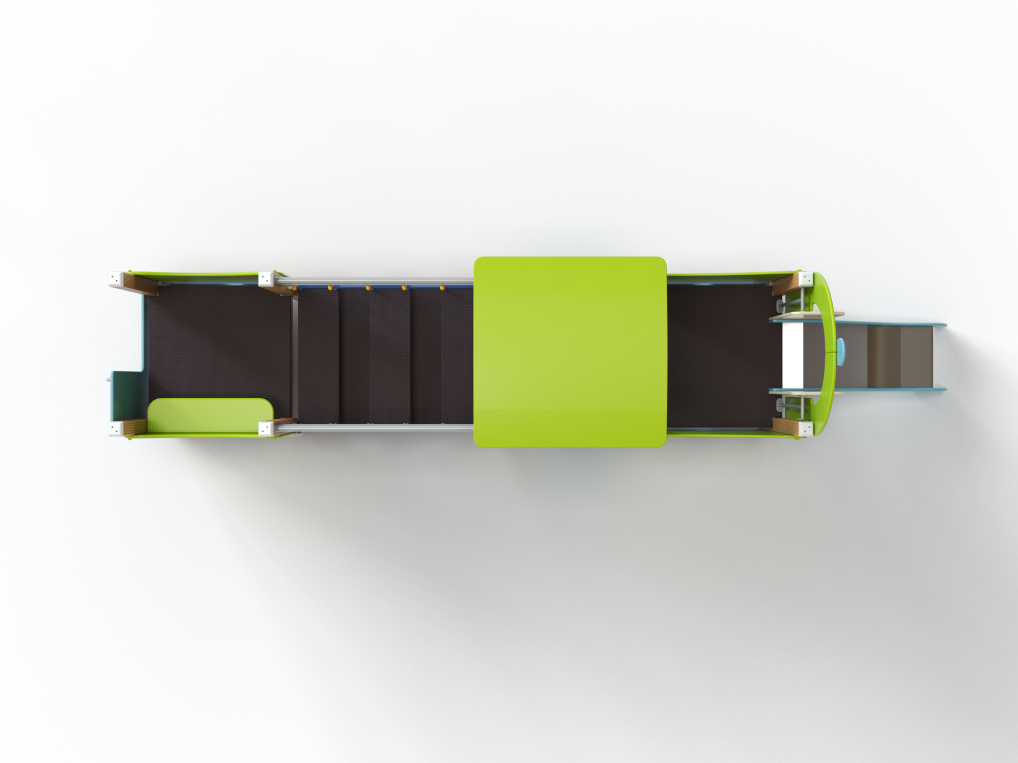 МФ 4.04-ДПК Паровоз с 1 вагоном и горкой Н=700 мм