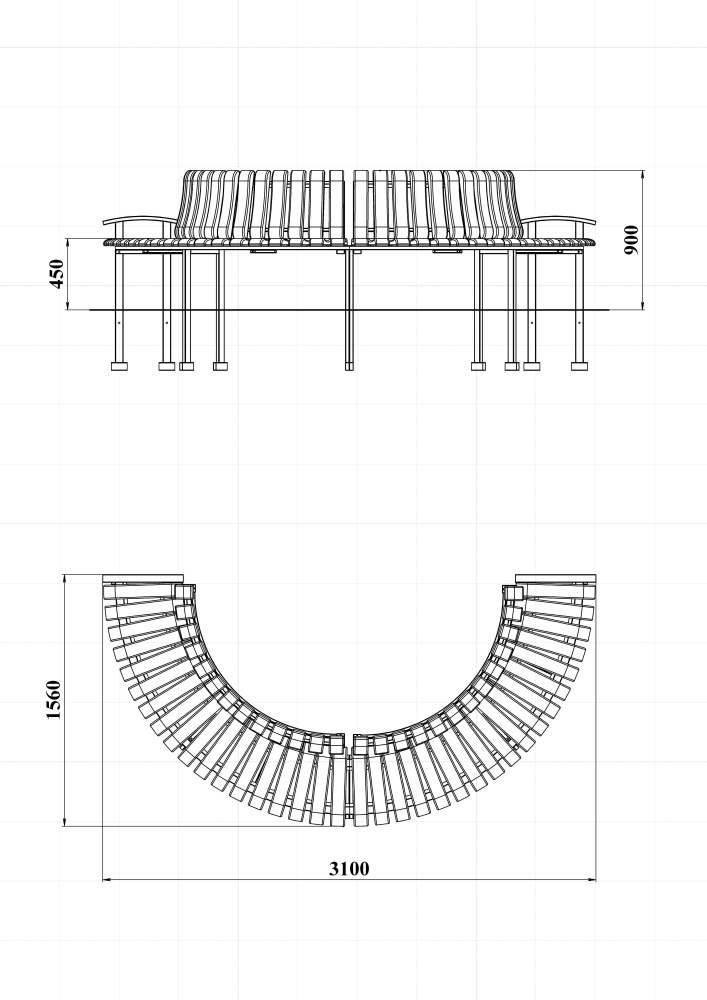 МФ 1.162 Лавочка Гарден 2