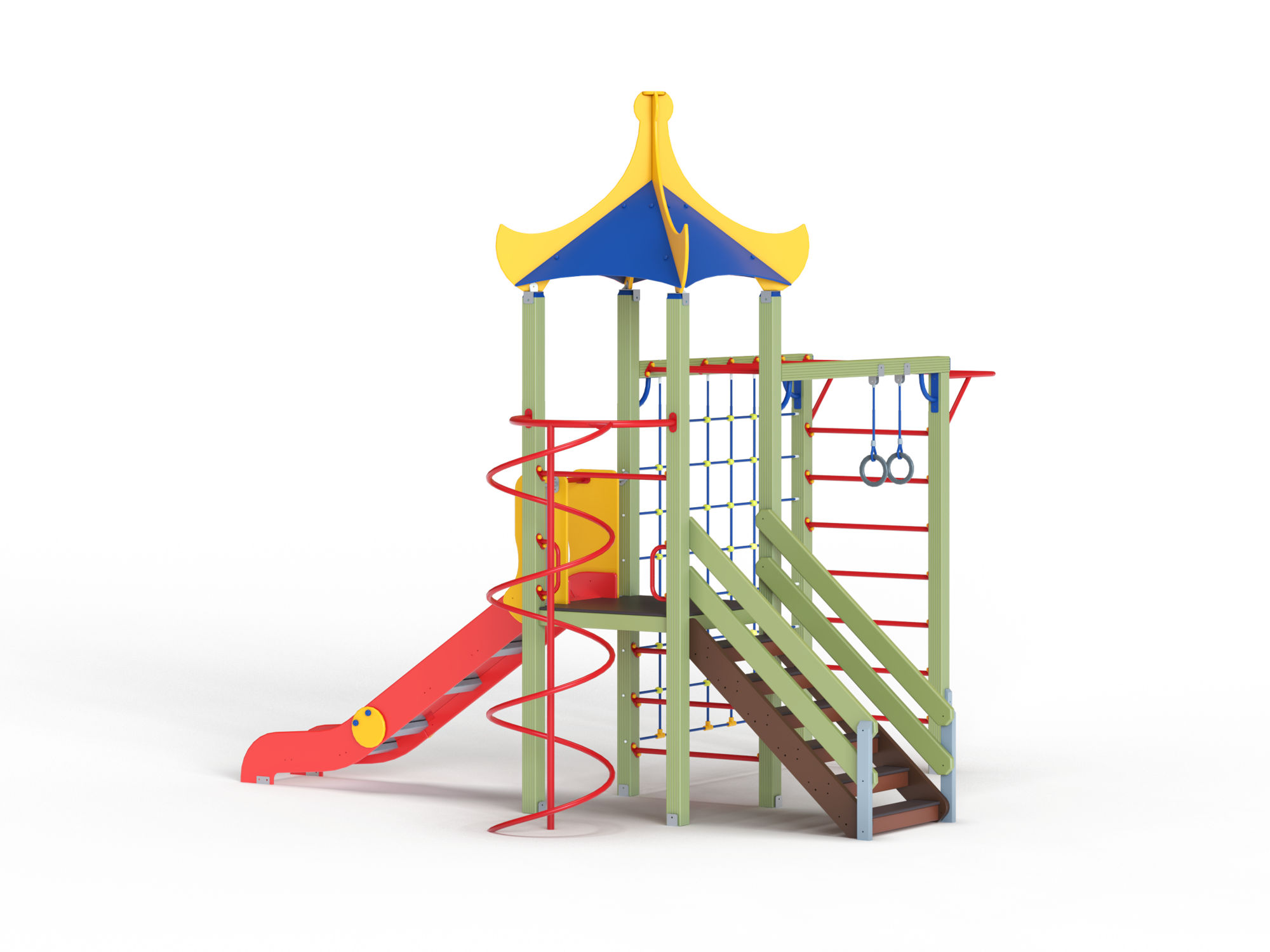 ДИК 1.031-ДЕРЕВО Детский игровой комплекс Н=1200 