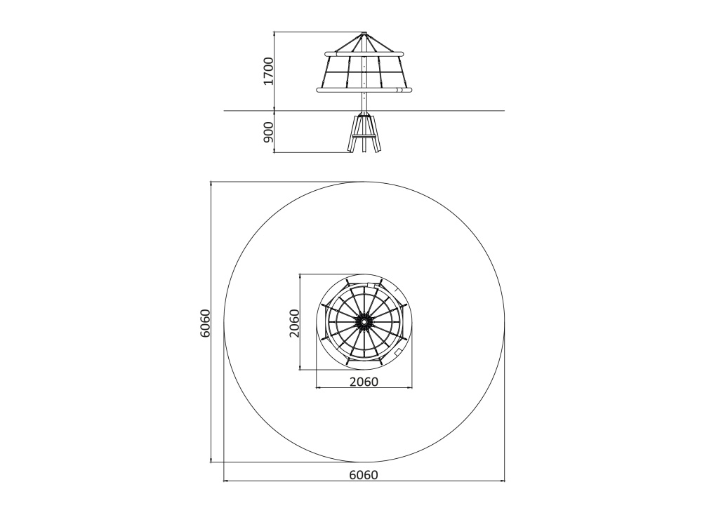 ДИО 2.404.21 Карусель веревочная
