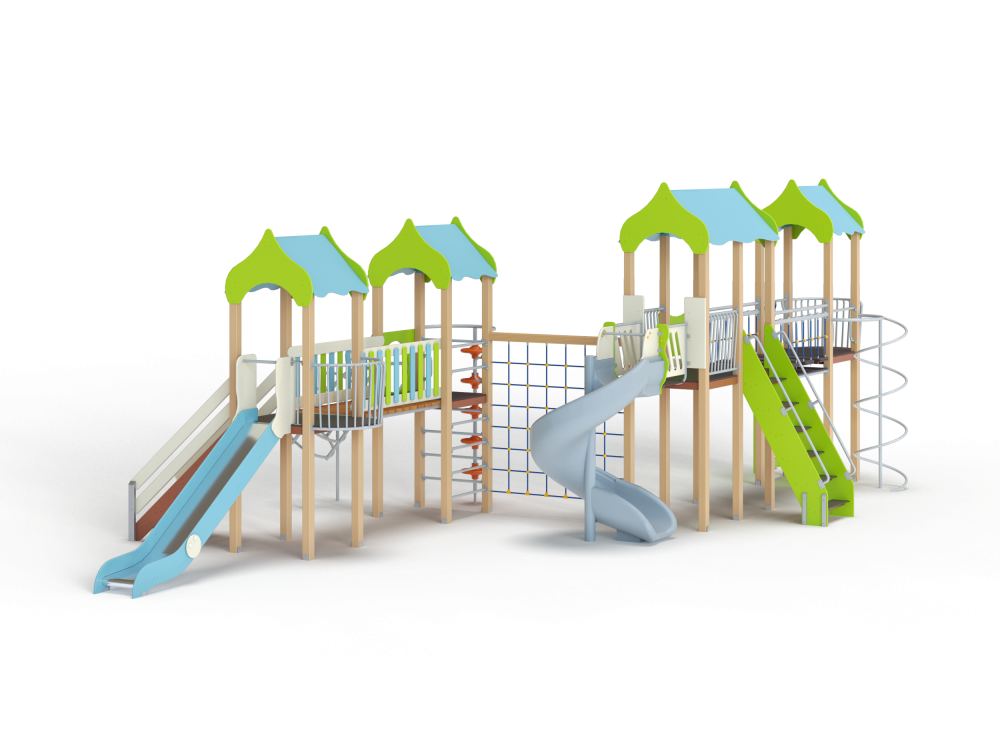 ДИК 4.125-ДПК Детский игровой комплекс Н=1500 мм,1800 мм