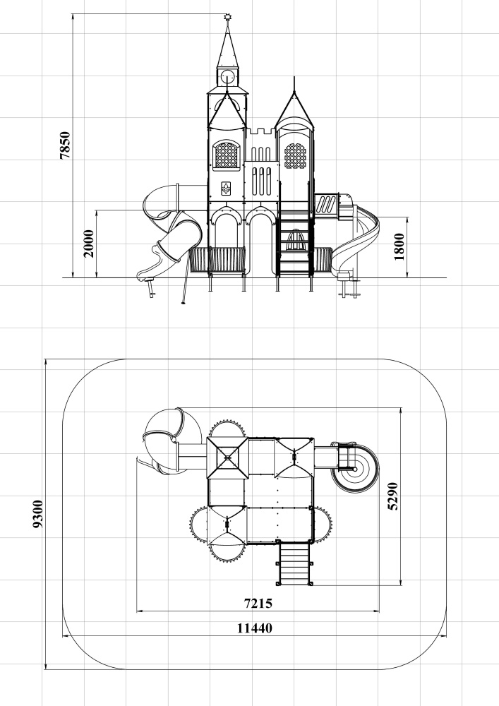 ДИК 9.25 Детский игровой комплекс Н=2000 мм