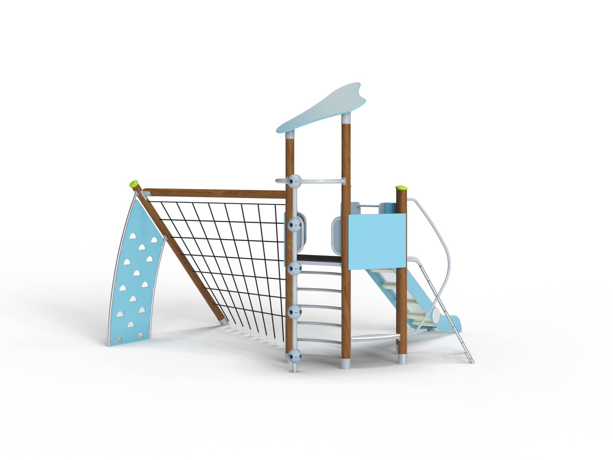 ДИК 2.14-К Детский игровой комплекс на круглых столбах Н=1500 мм 