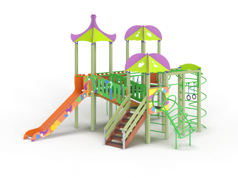 ДИК 3.212 Детский игровой комплекс Н=1500 мм граффити