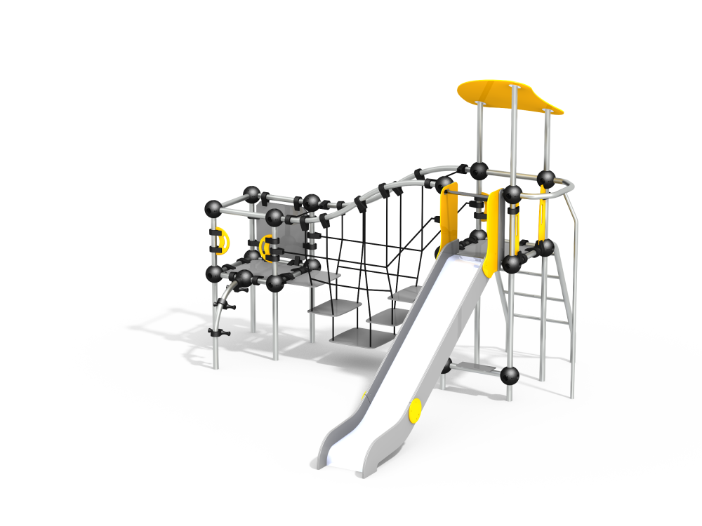 УК 7.504.11 Горка с подвесными ступенями цинк