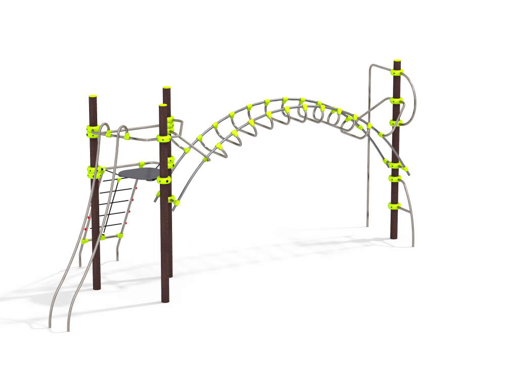 УК 7.103.11 Башня подвесная с рукоходом и гимнастическим столбом цинк