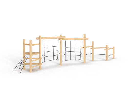ДП 3.17 Комлекс башня с двумя вертикальными препятствиями на бревнах