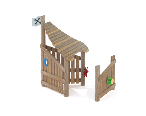 МФ 8.716.01-К Домик лодочка на бревнах