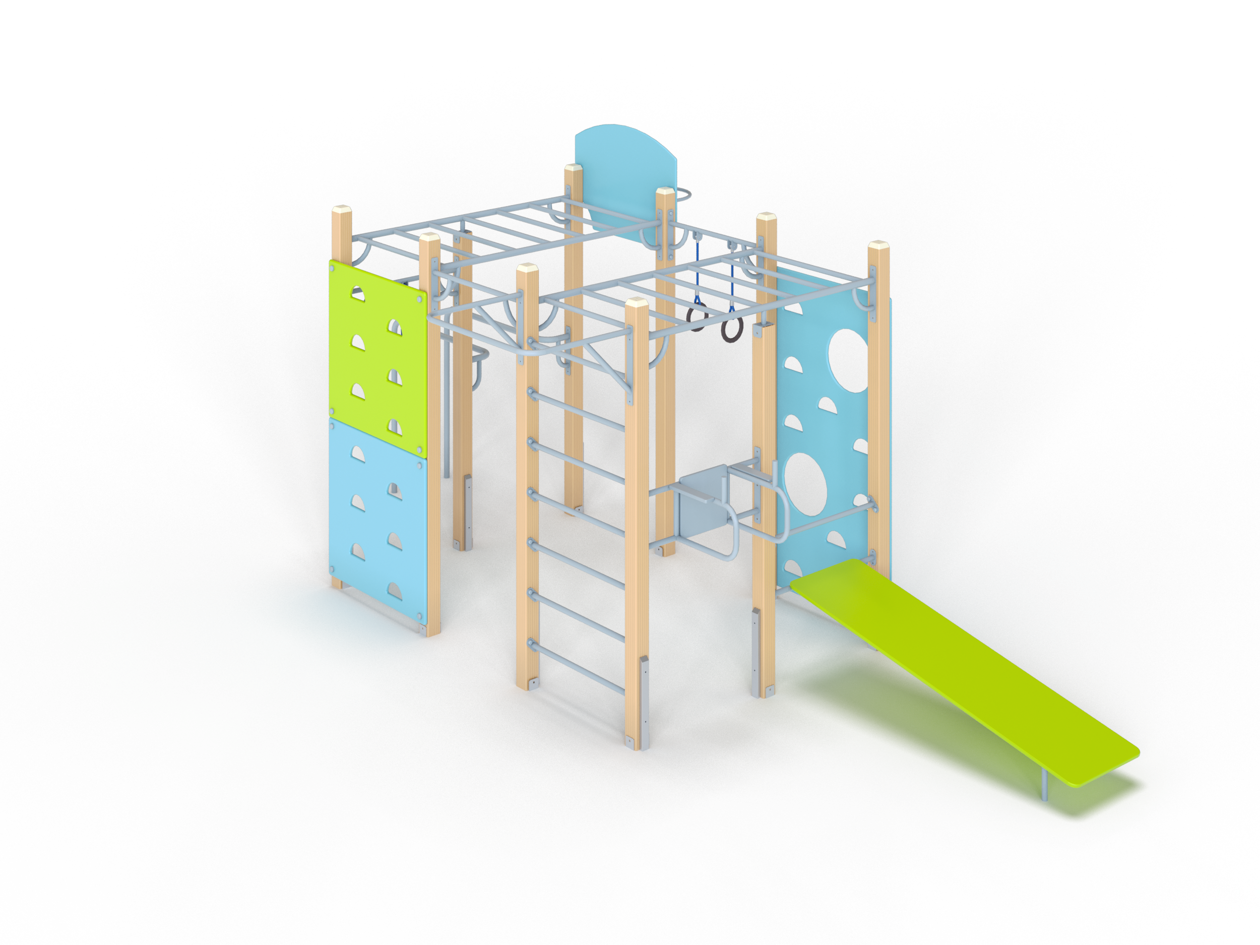 СО 1.32 Спортивный комплекс Рукоходы с баскетбольным кольцом 