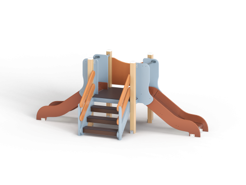 ДИО 5.02-ДПК Горка мини двойная Н=700 мм