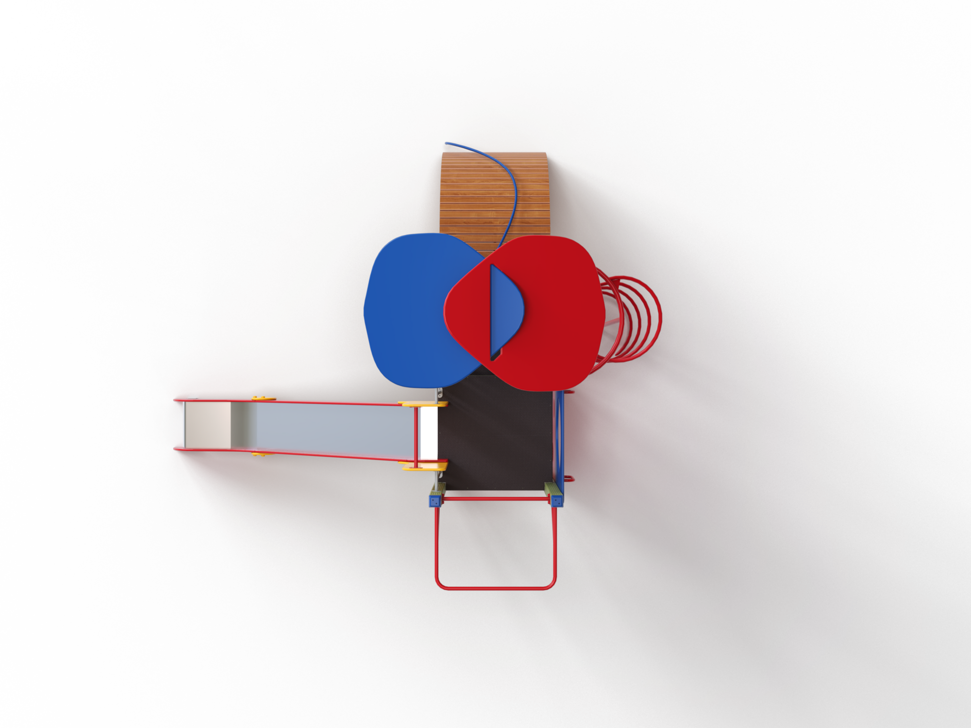 ДИК 1.230-ДЕРЕВО Детский игровой комплекс с горкой H=1500 мм
