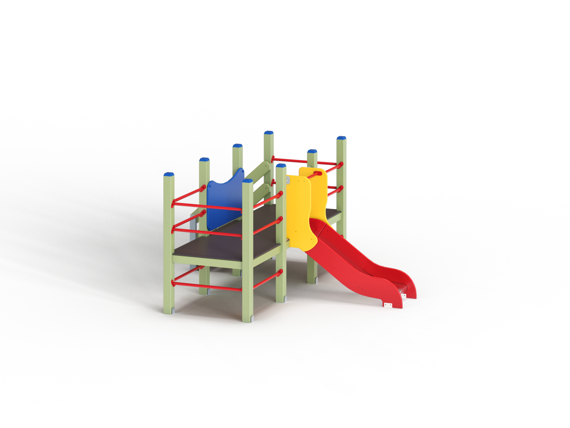 ДИО 5.022-ДЕРЕВО Манеж с горкой Н=700мм