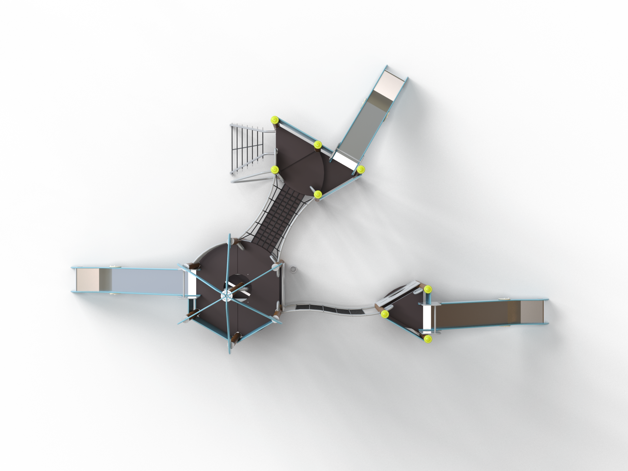 ДИК 4.19-К Детский игровой комплекс на круглых столбах Н=1500 мм