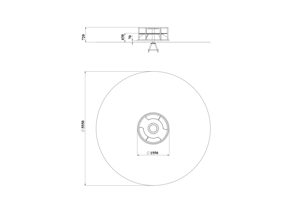 ДИО 2.35 Карусель со скамейками